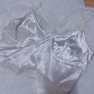 *NEW* Satin Lace Crop Top